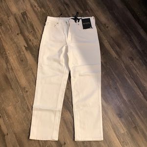 Banana Republic high rise stretch sculpt straight leg ankle jeans